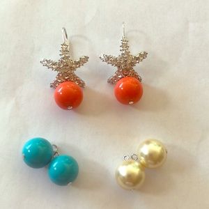 Kenneth Jay Lane Rhinestone Starfish Earrings